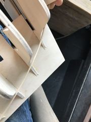 The batten along the aftermost bulkheads: bulkhead 14 doesn't touch it