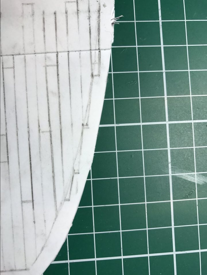 Joggling on paper, with the margin plank against the bulwark