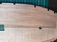 The bow with the joggling into the margin plank