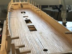The inner bulwark on the starboard side