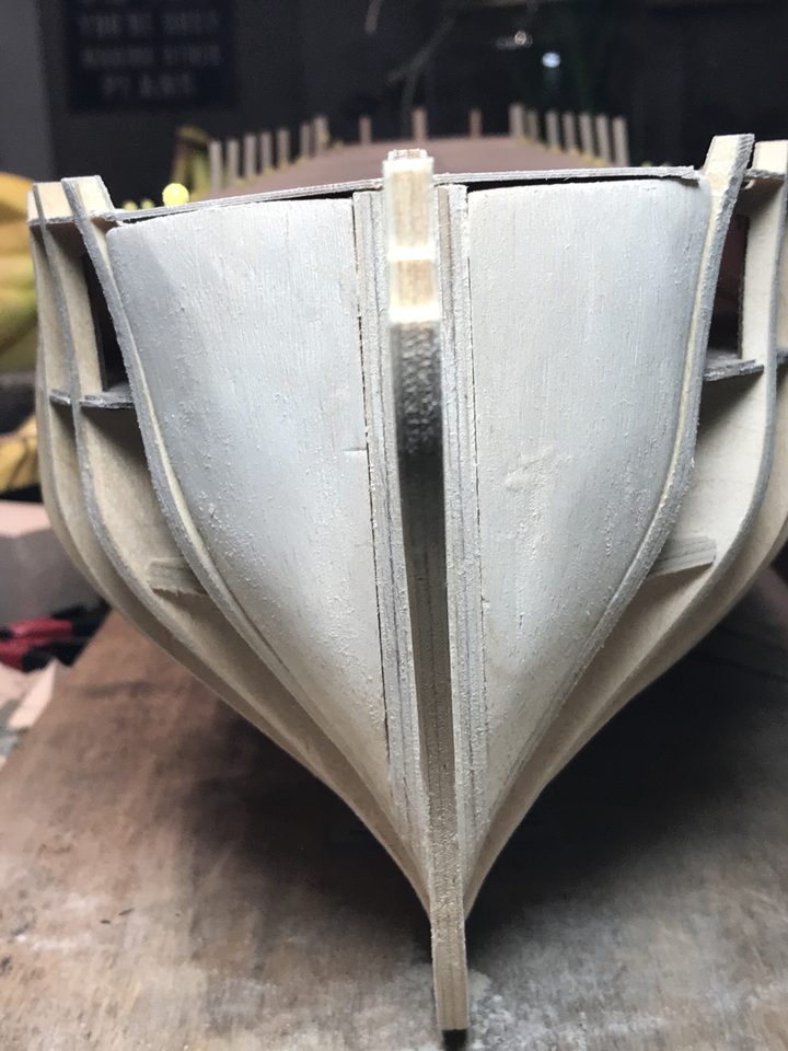 The bow from below