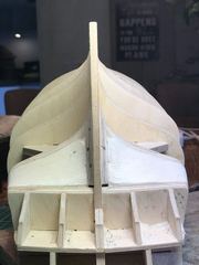 The stern with the filler blocks