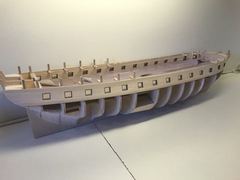 The linings sanded smooth, ready for paint