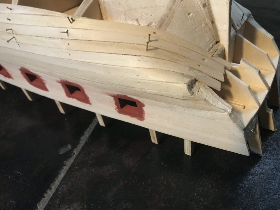 Overview of the hull with twelve strips