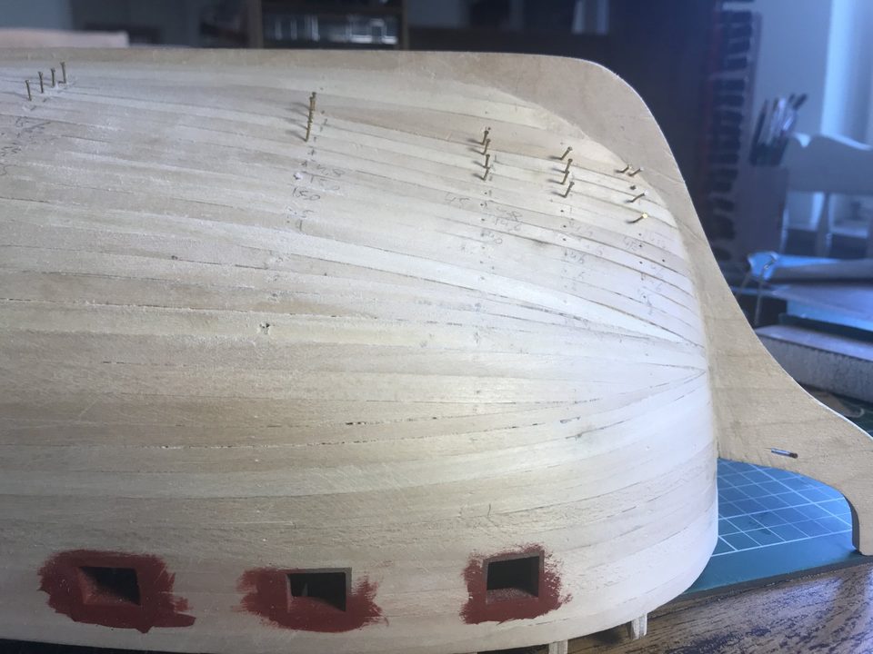 The bow, with a small kink in the curve