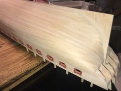 Overview of the sanded hull