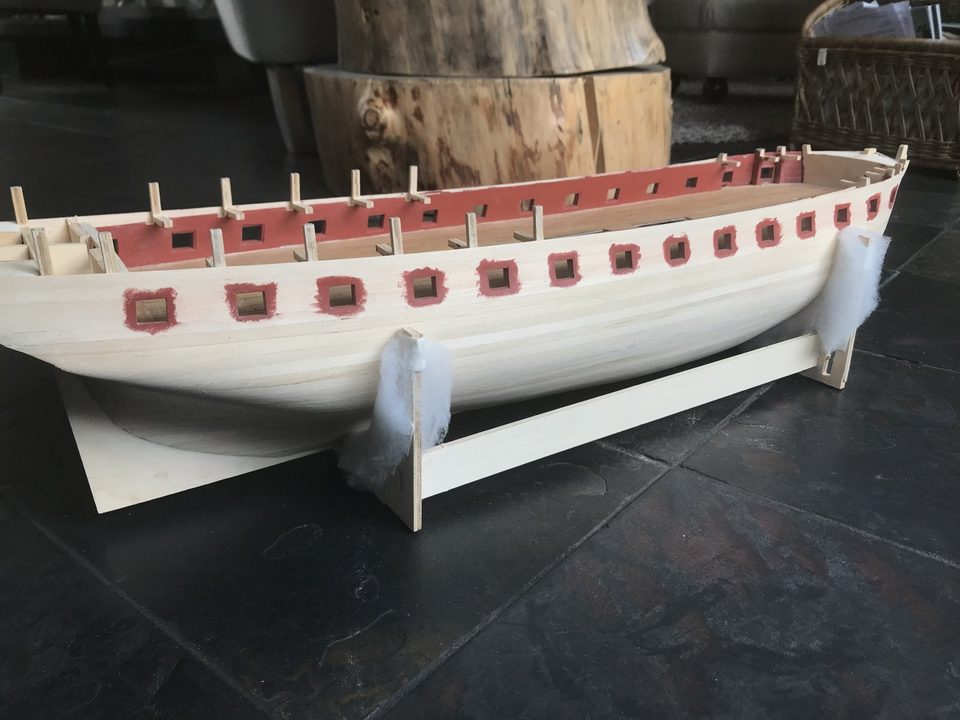 The cradle lined with fibre felt
