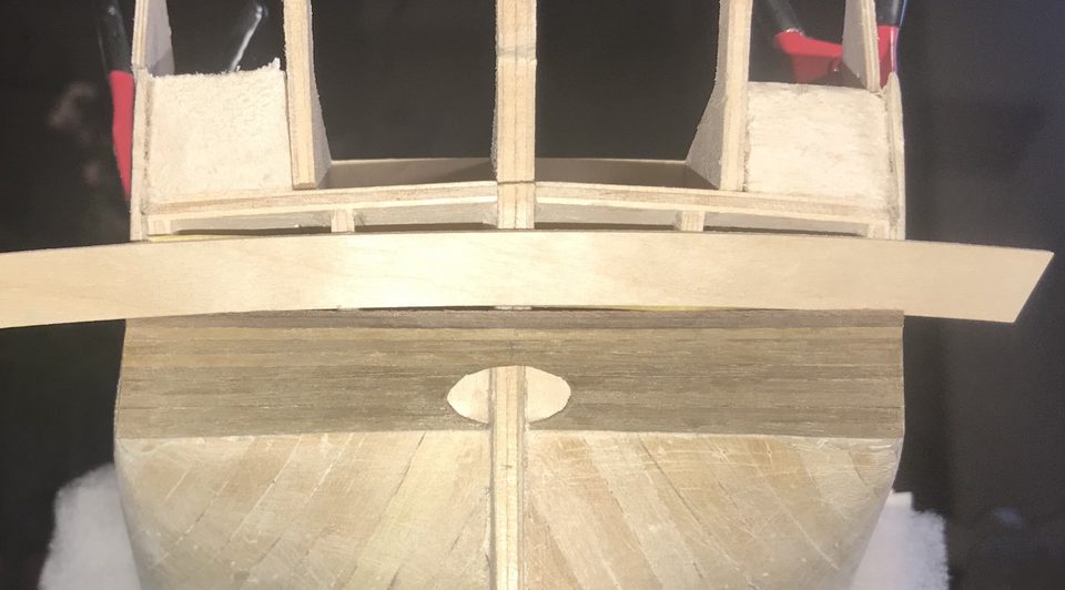 Dropping the lower part of the transom