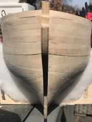 The top of the wale marked out