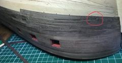 My own drop plank, marked in red