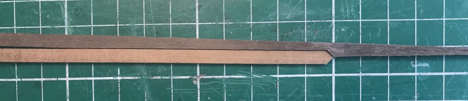 Step 3: the upper plank cut to size