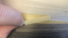Step 6: the upper part of the tape removed