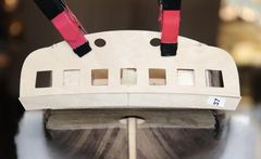 The transom dry-fitted