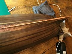 The first rows along the keel on 24 December