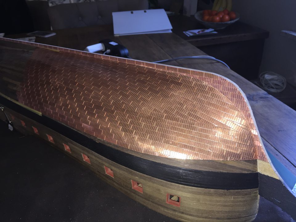 The keel coppered