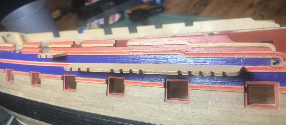 The end result, with pieces cut from the laser-cut offcuts