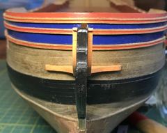 The bow with the first parts of the head, dry fitted