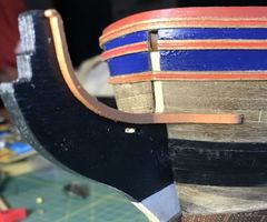 Side view of the bow with the head part