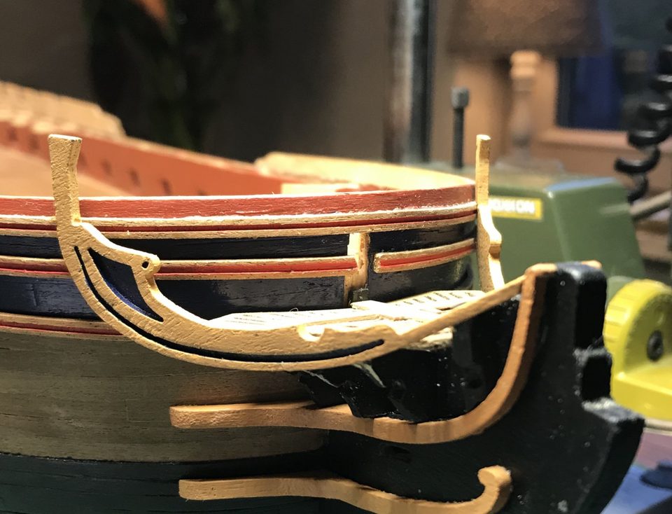 Starboard side of the head