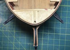 The catheads fitted, seen from above