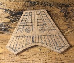 The third grating sawn out and marked up