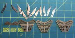 All attempts in a row, with the worn blades; it turned out to be the one on the right