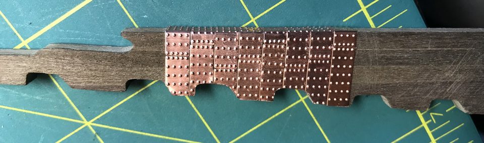 The rudder with the first plates