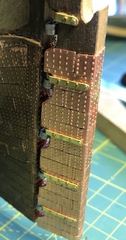 All the pintle straps on the rudder, with nails