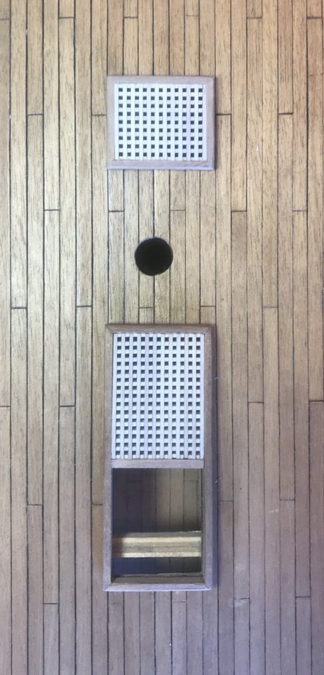 The second deck grating, locked into its coaming