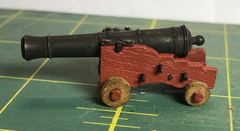 The first complete gun on a still unpainted gun carriage