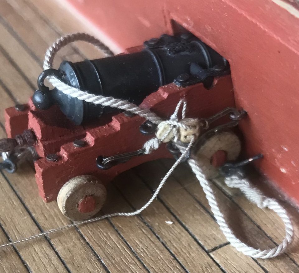 Trial set-up of a gun tackle with the 5 mm Caldercraft hook