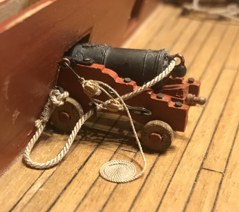 Trial set-up with the Caldercraft hooks, nothing fixed yet