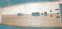 The upper deck, one half planked