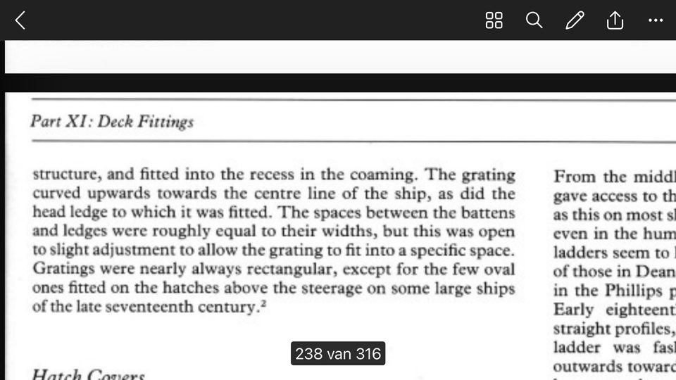 The text from Lavery on which the height and camber of the gratings are based.