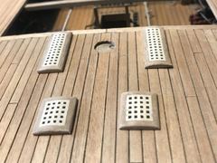 The finished gratings for the upper deck