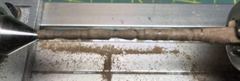 A stanchion on the lathe