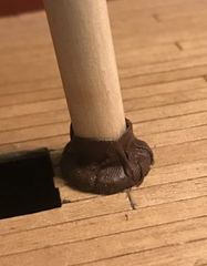 The third and smallest mast coat, on the quarterdeck
