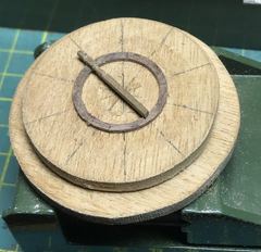 The first rim on the small faceplate, 1.3 mm thick and 1.7 mm wide