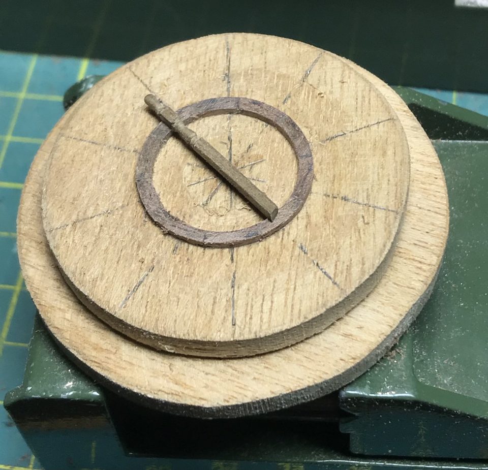 The first rim on the small faceplate, 1.3 mm thick and 1.7 mm wide