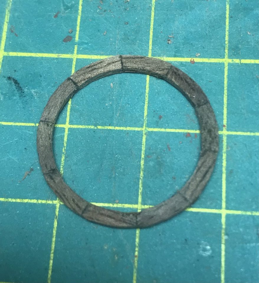 The rim released from the faceplate