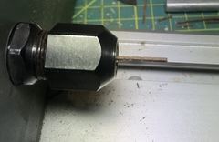 The strip after the blade, with the spacings marked in