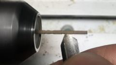 Turning down with the small turning tool