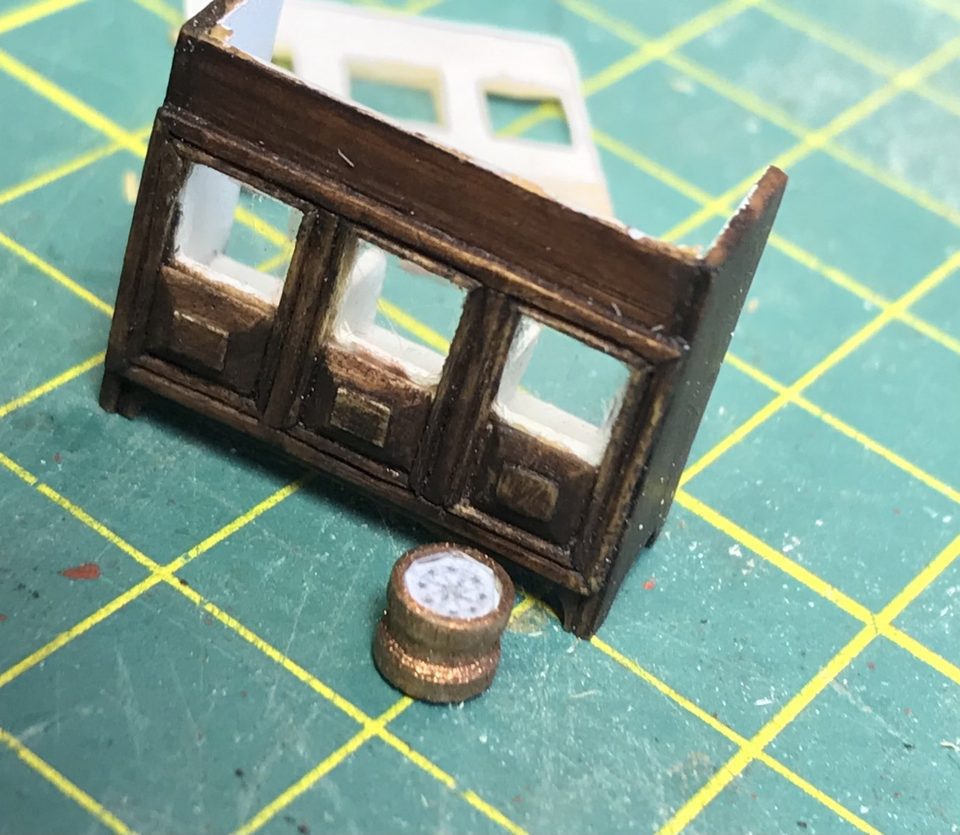 The first compass next to the binnacle