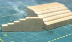 The milled block with the stepped profile