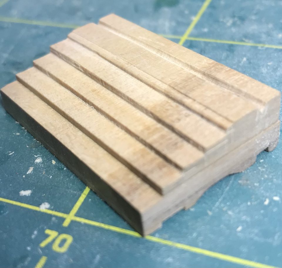 The second Castello block, sawn with the right proportions and ready to be cut into strips.
