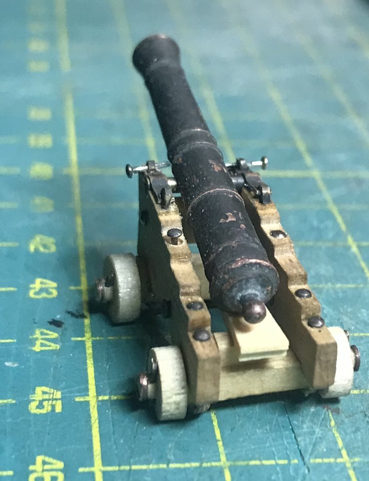 From the front, with the trucks on the axletrees
