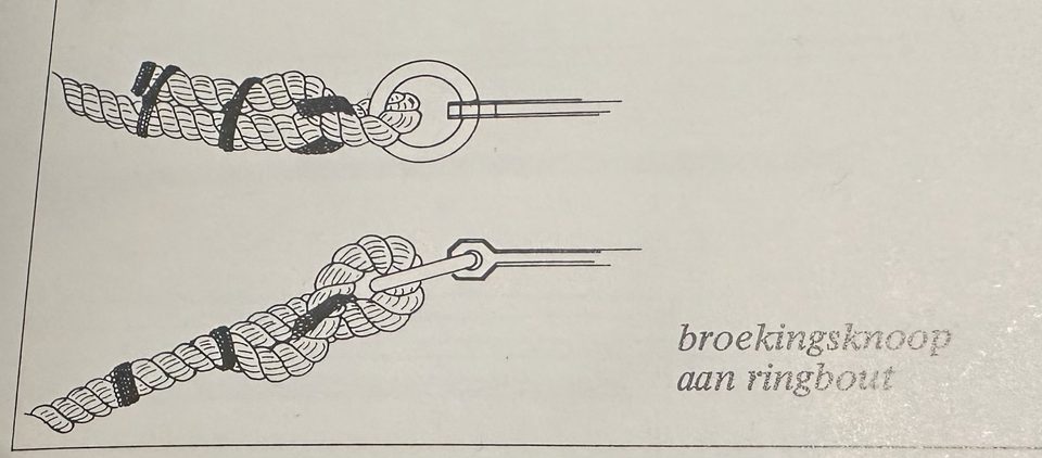 The example from Zu Mondfeld: breeching knot at the ringbolt