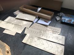 Build photo of the HMS Diana model, 2017-03-11