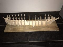 Build photo of the HMS Diana model, 2017-03-11