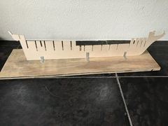 Build photo of the HMS Diana model, 2017-03-11